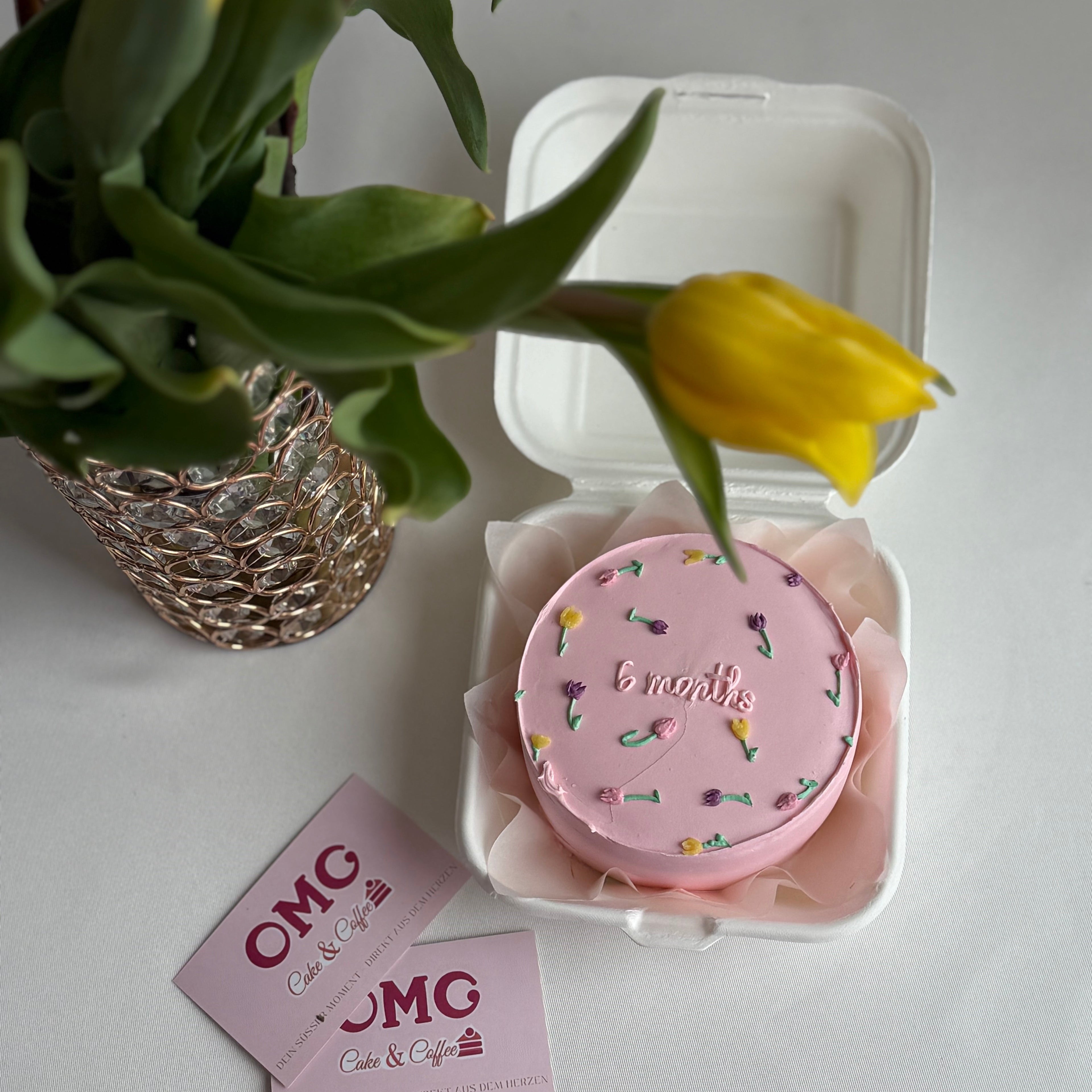 Pink Flower Cake 🌸