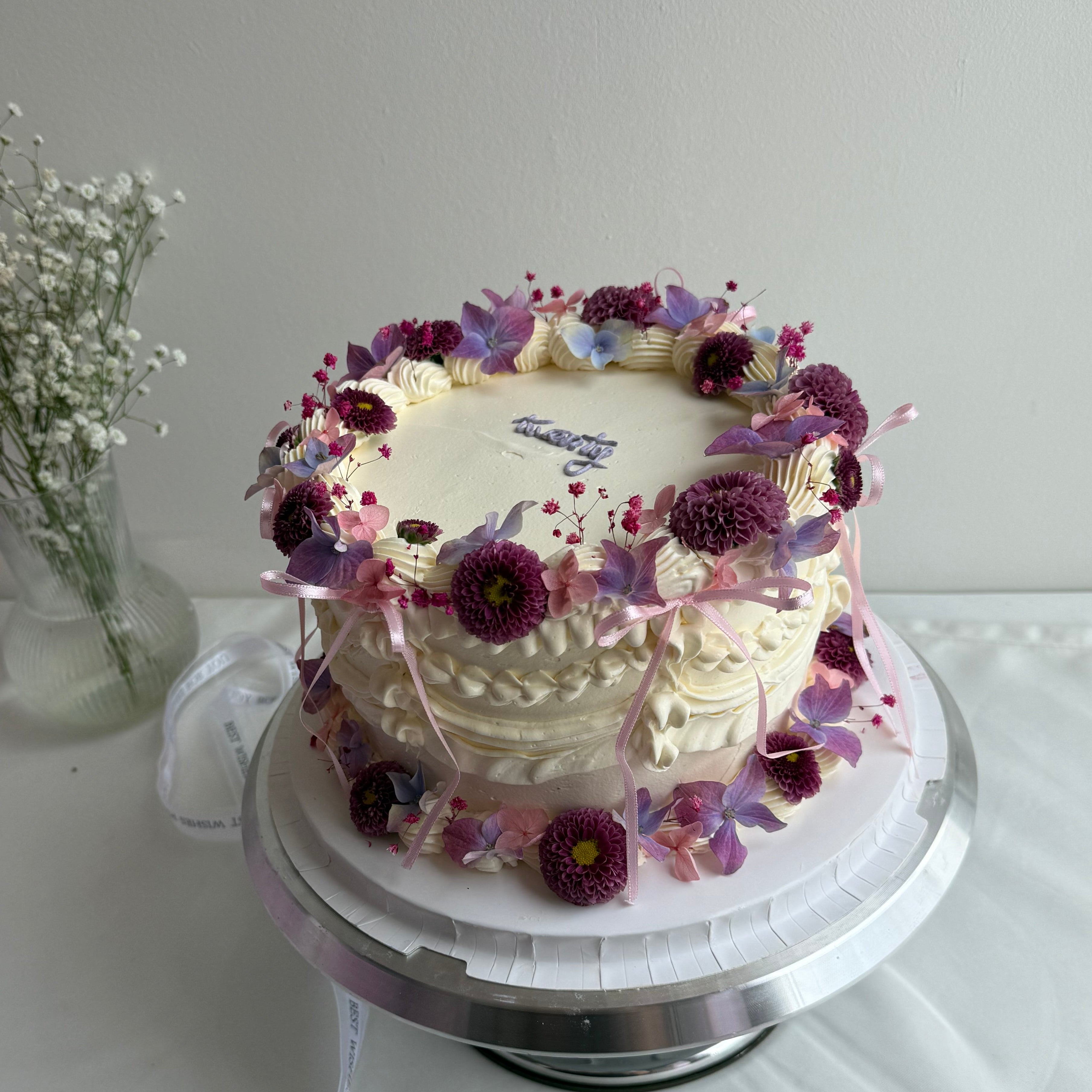 Torte Blumen & Rüschen