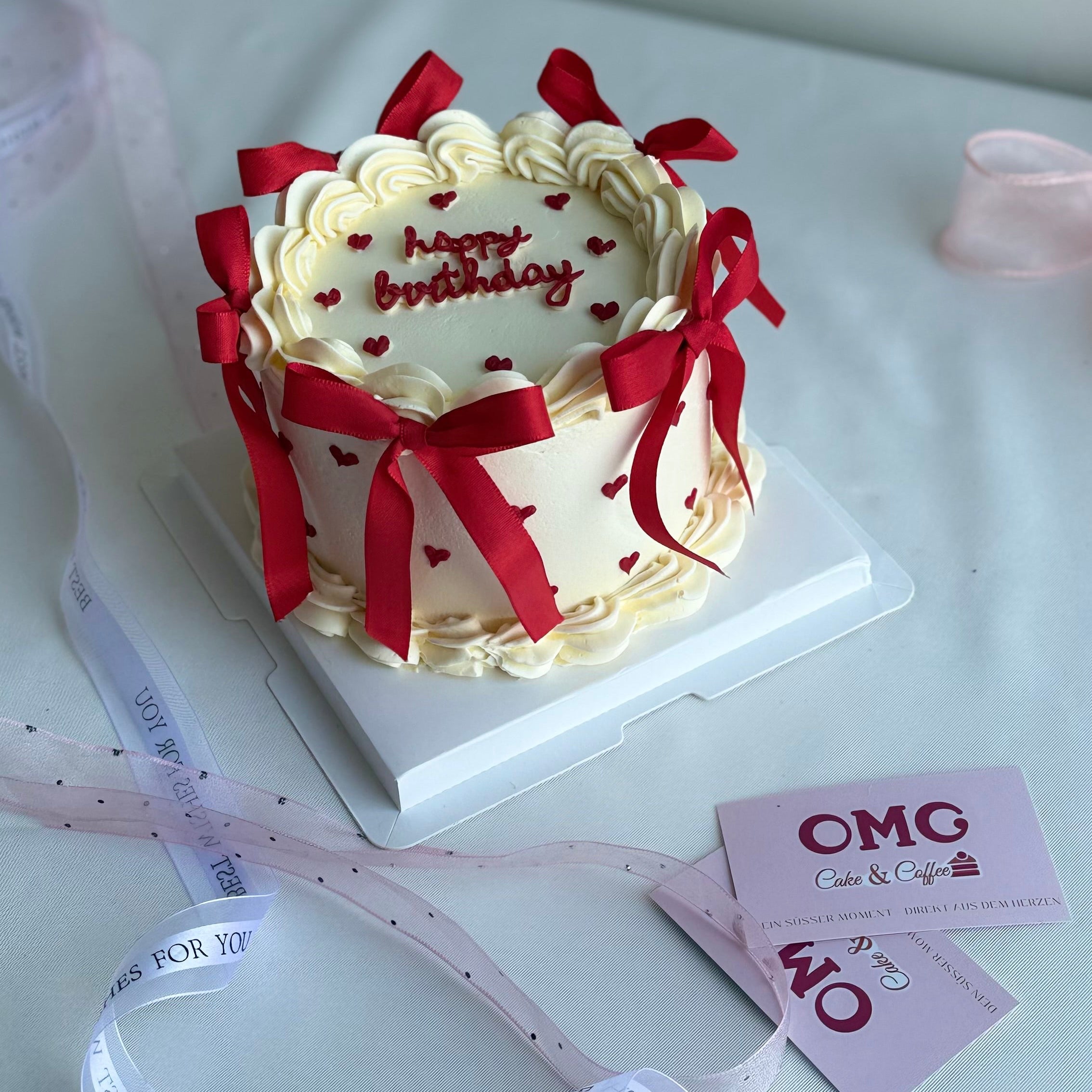 Rote Schleifen – Happy Birthday