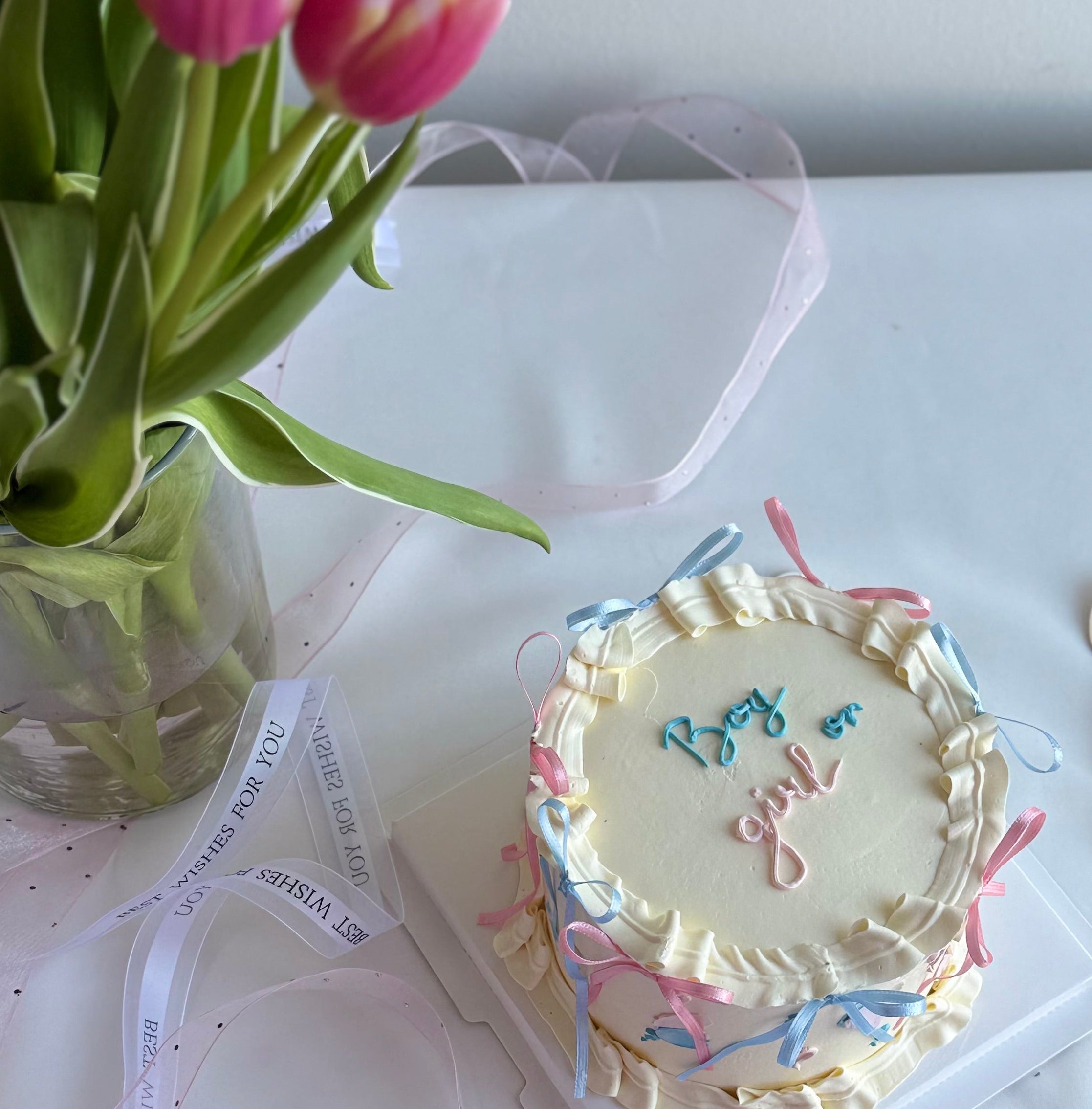 Gender Reveal Torte 🎀💙