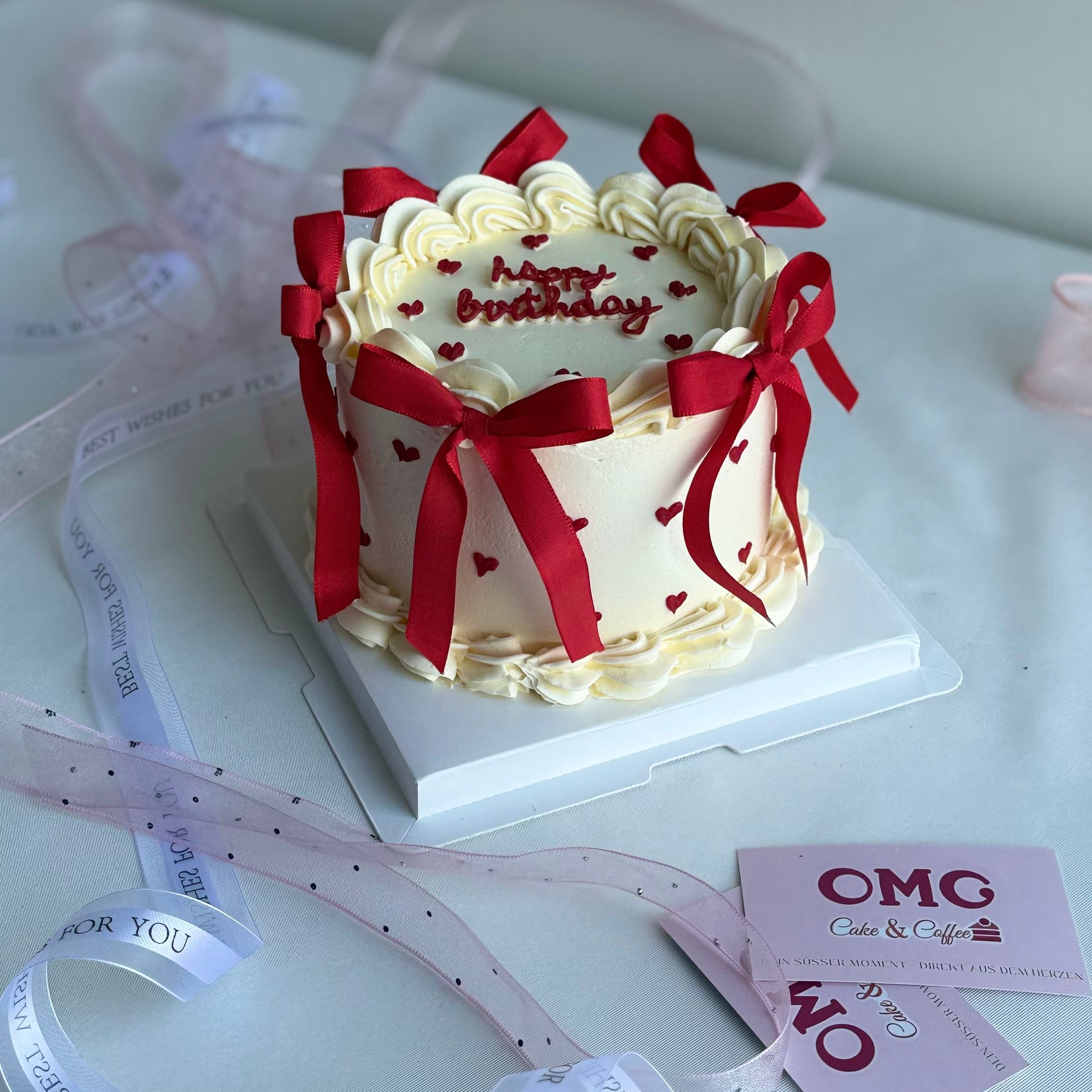 Rote Schleifen – Happy Birthday
