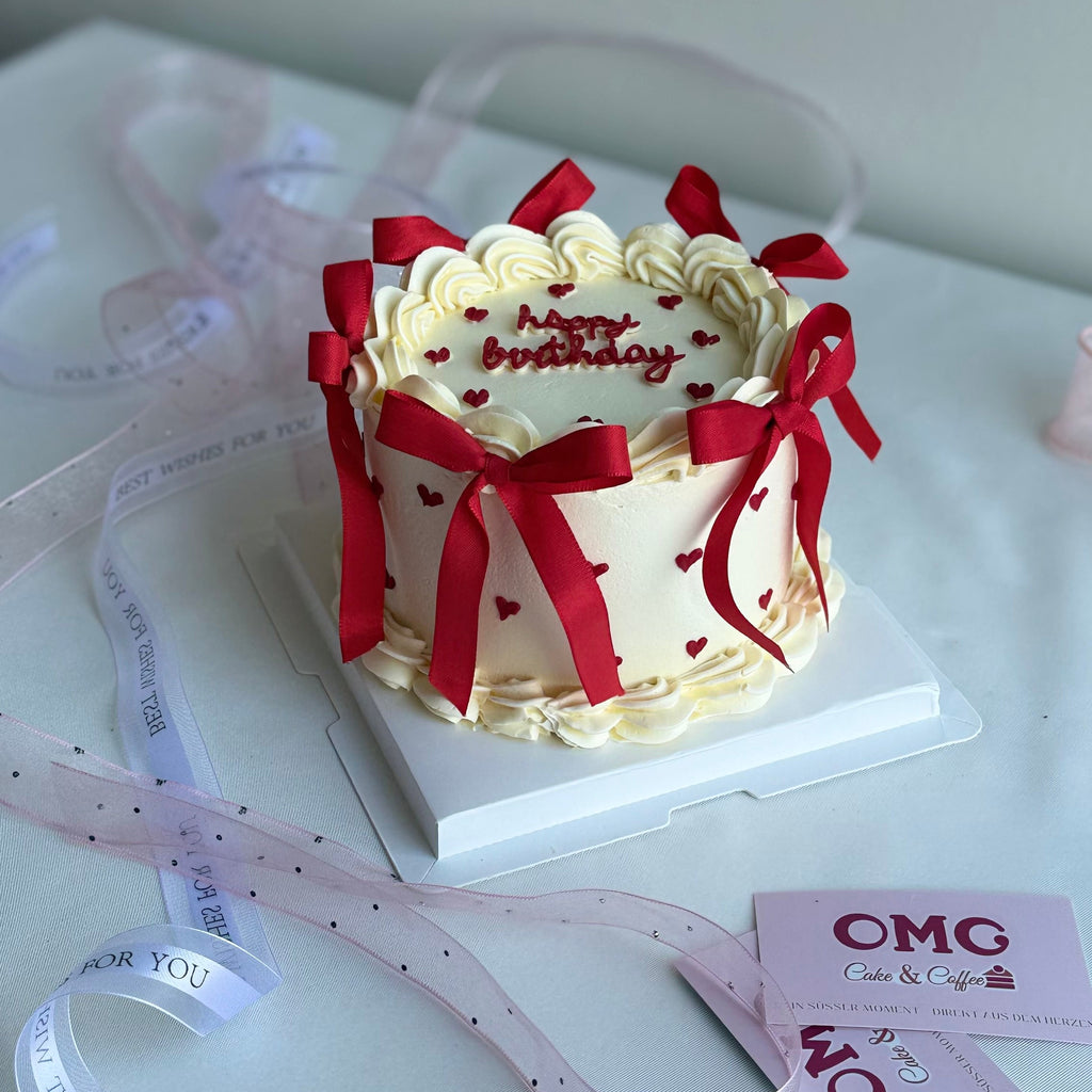 Rote Schleifen – Happy Birthday