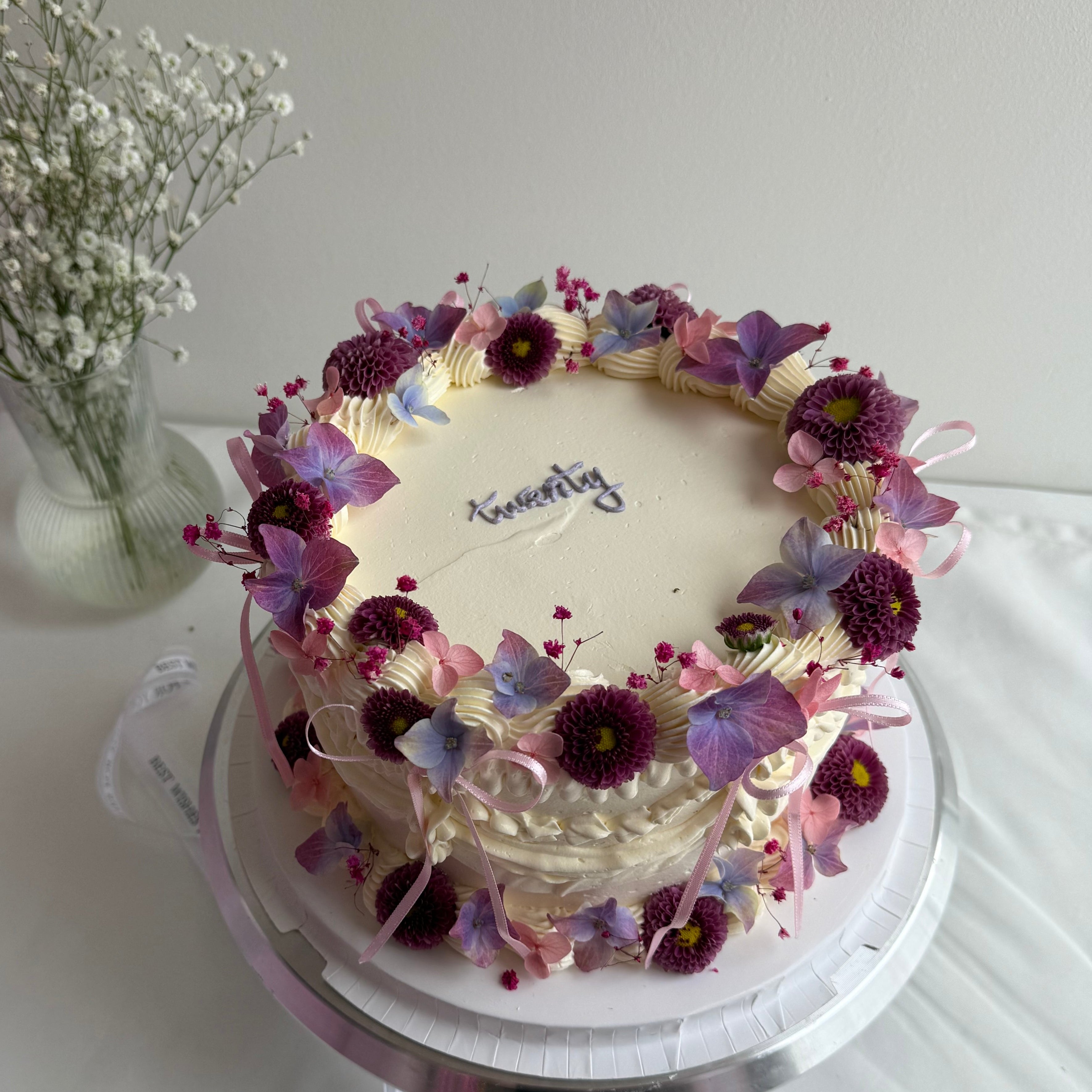 Torte Blumen & Rüschen