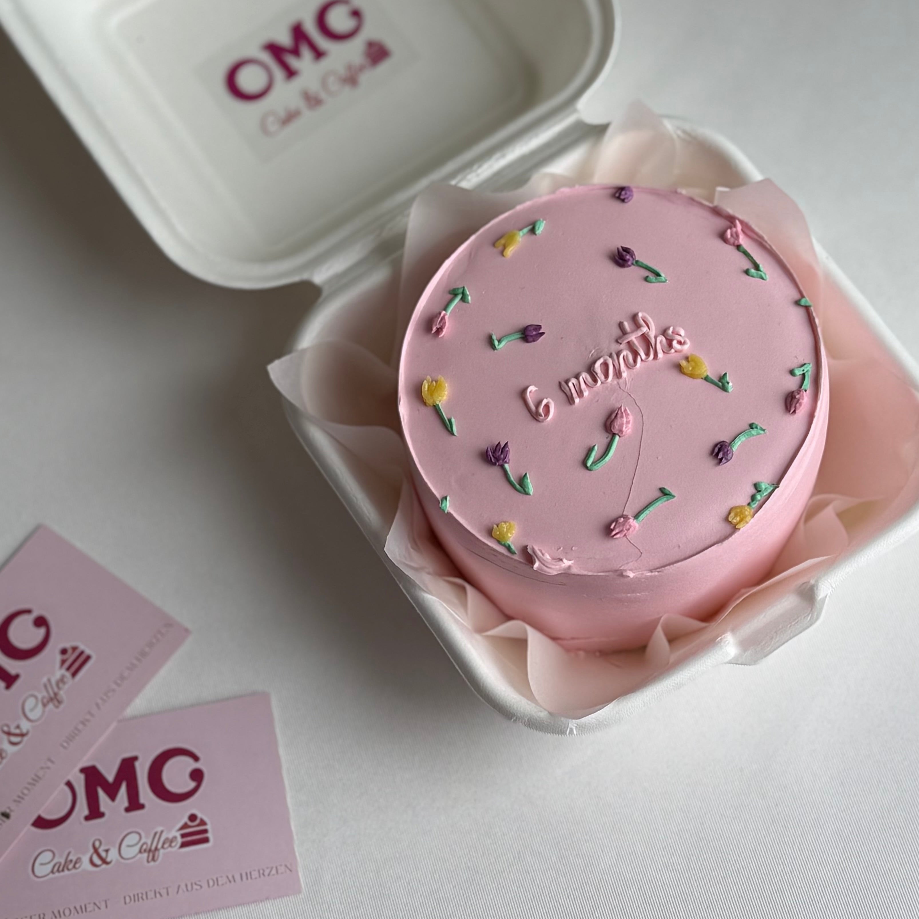 Pink Flower Cake 🌸